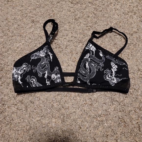 Cxix creatures buckle up sports bra black white dragons small - Picture 4 of 8